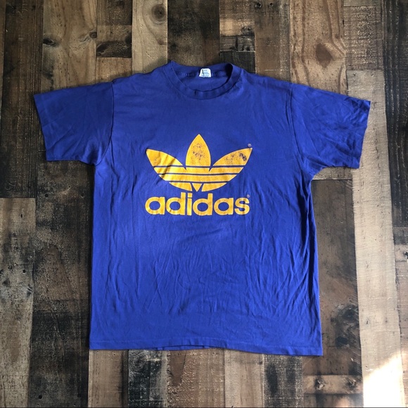 Vintage ADIDAS 666 Straight Edge T-Shirt